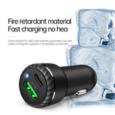 CARREGADOR VEICULAR TURBO 2 ENTRADAS TIPO-C USB 38W MCDODO